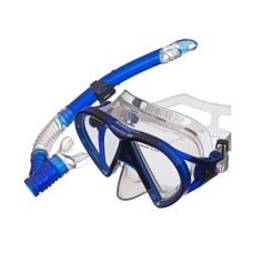 Набор (маска+трубка) BARRACUDA прозрачный силикон, синий Atlantis M2012-S172-TBL