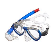 Набор (маска+трубка) MURENA прозрачный силикон, синий Atlantis M208-S162-TBL