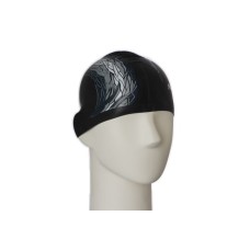 Шапочка для плавания CSP2 SWIMCAP SURFING силиконовая, черная Saeko 4XCSSAE1B